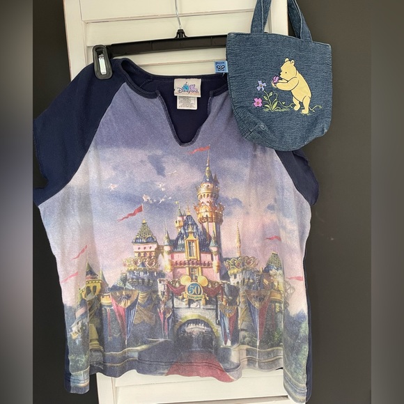 Disney Tops - Vintage DISNEY SET top and purse